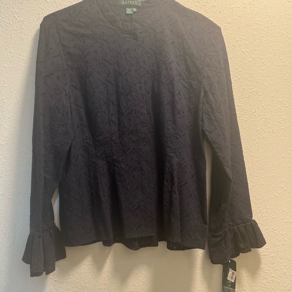 NWT Women's Ralph Lauren Eyelet Top